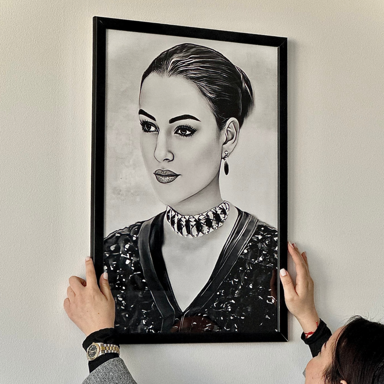 لوحة فنية بورتريه مقاس كبير