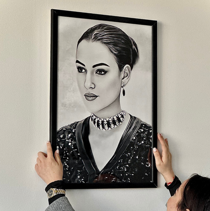 لوحة فنية بورتريه مقاس كبير
